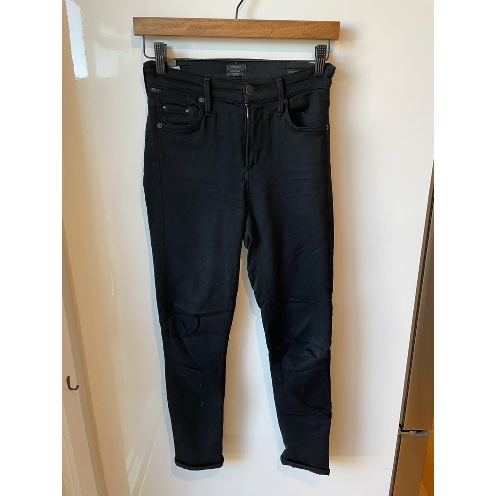 Citizens of Humanity Rocket Crop High Rise Skinny Jeans - Black